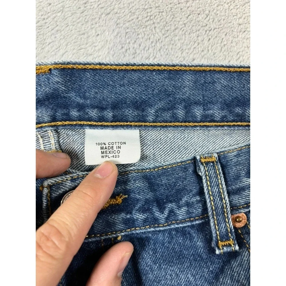 Levi's 501 XX Jeans Mens 38x33 Straight Shrink to Fit Button Fly Y2K Whiskers - Picture 6 of 13